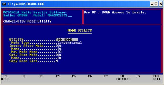 摩托罗拉GM300车载对讲机写频操作步骤