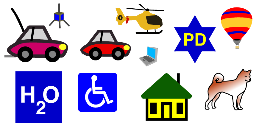 APRS符号集,高分辨率,矢量。