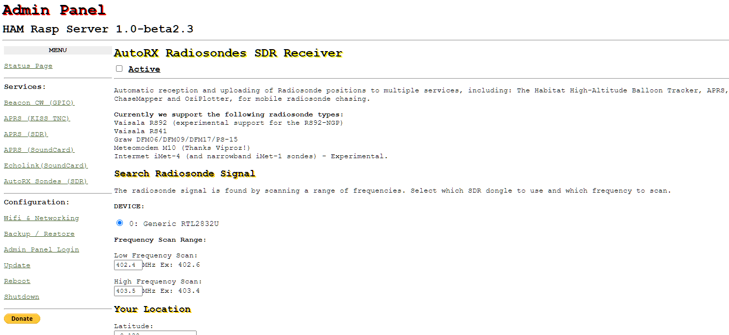 HAM树莓派服务器—支持APRS、Echolink、SVXLink、Beacon CW